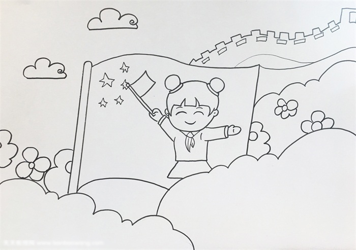 关于爱国的画-图2