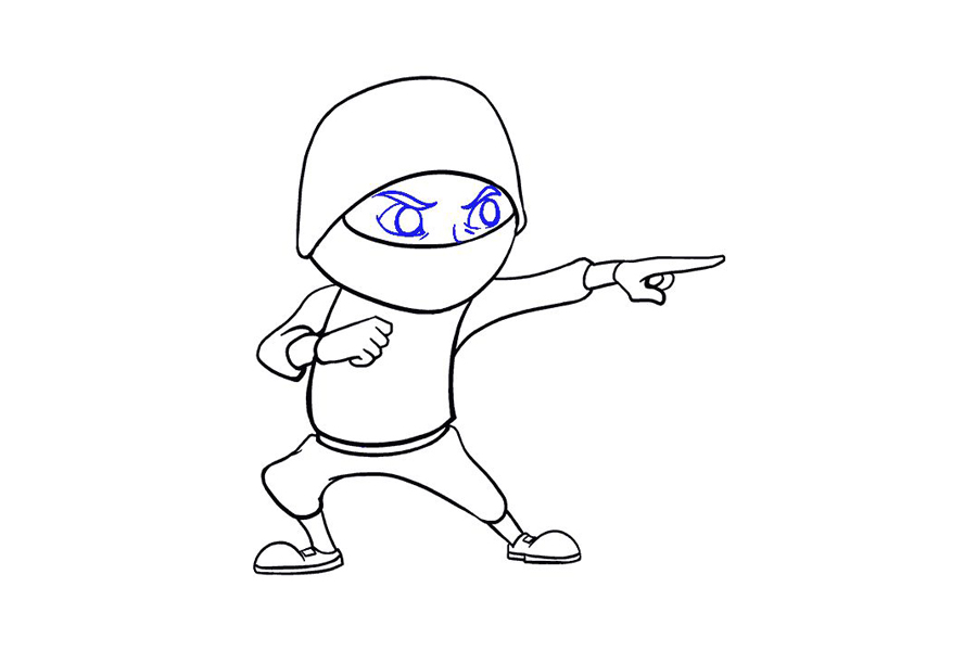 如何画卡通忍者-图15