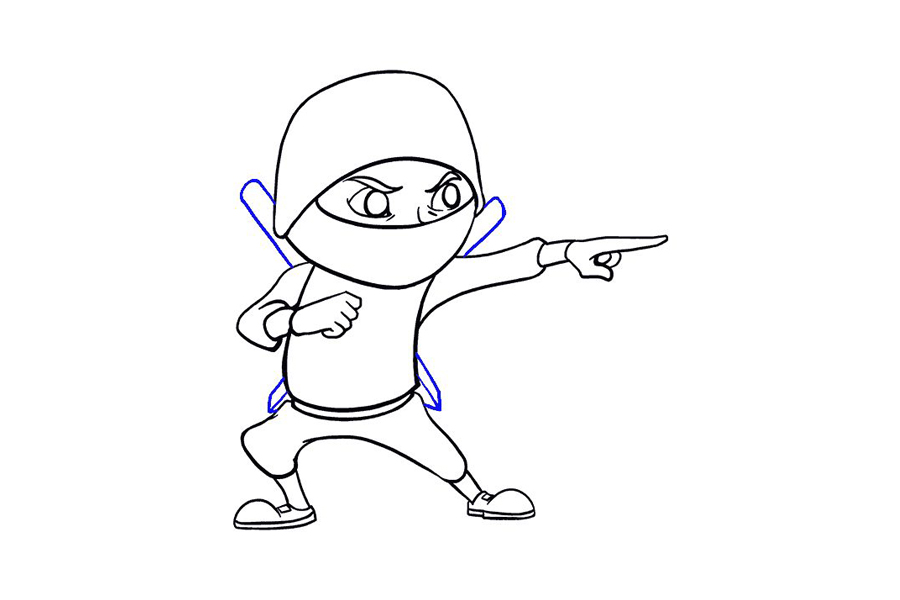 如何画卡通忍者-图16