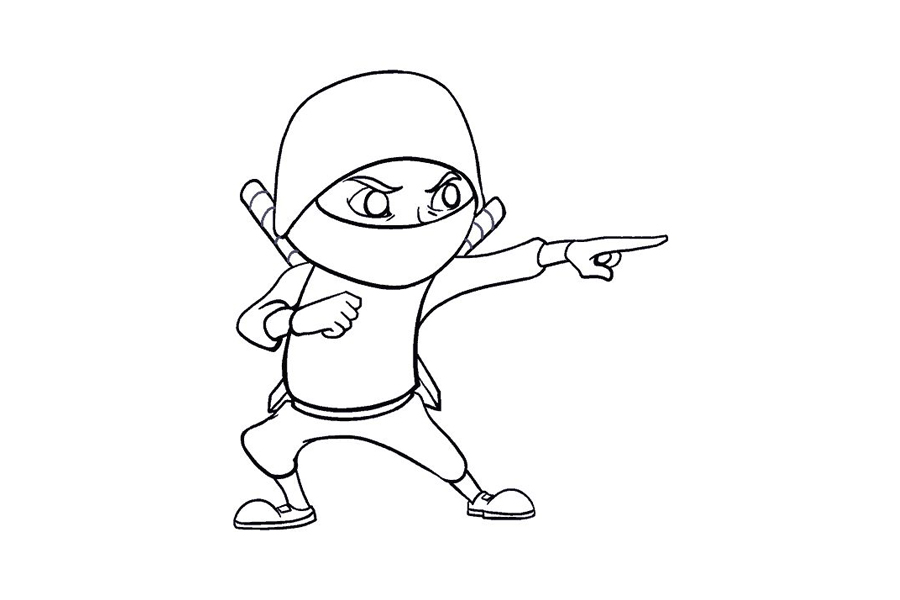 如何画卡通忍者-图17