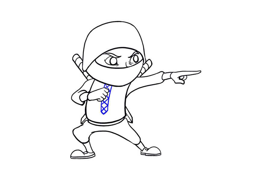 如何画卡通忍者-图18