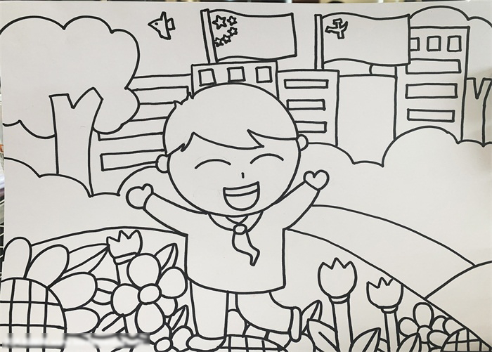 关于建党节的画-图3