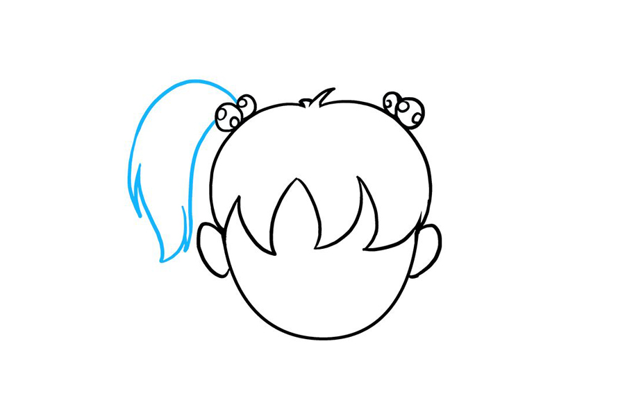 小女孩头发怎么画-图8