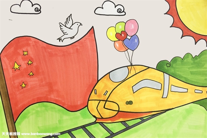 关于建国周年的绘画-图3