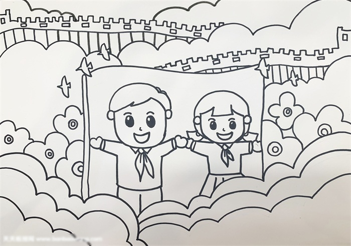 祖国成立周年的画-图3