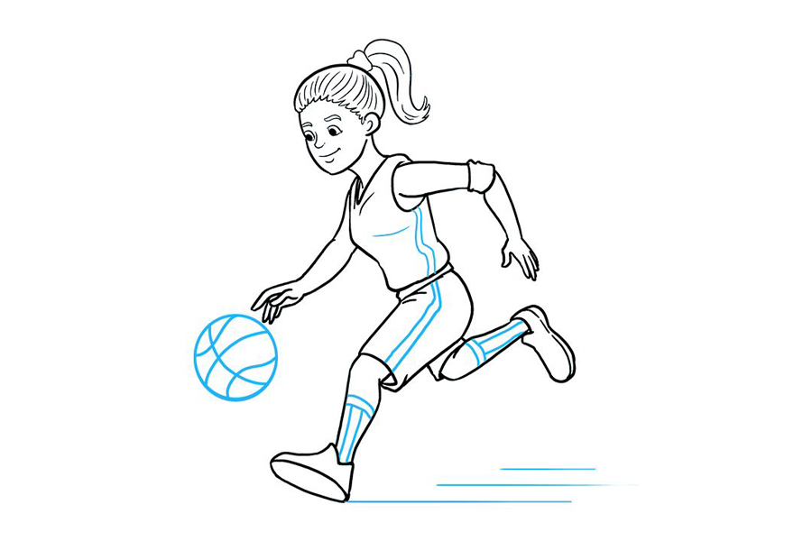 如何画篮球运动员-图9