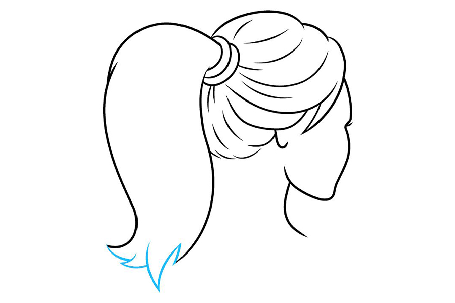 如何画马尾辫-图8