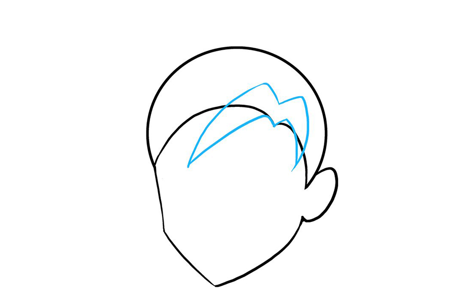 如何画帅气男孩头发-图5