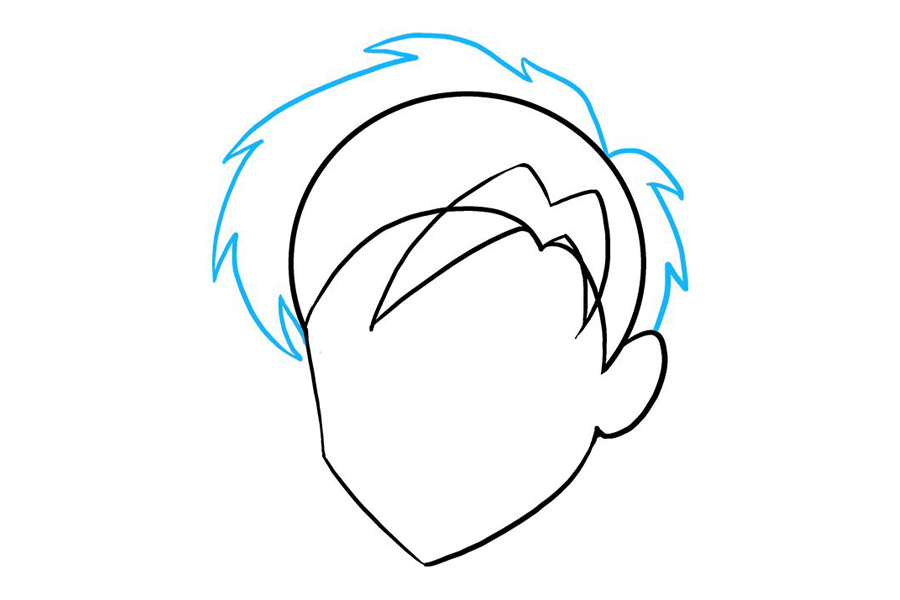 如何画帅气男孩头发-图6