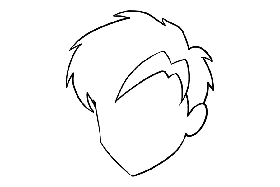 如何画帅气男孩头发-图7