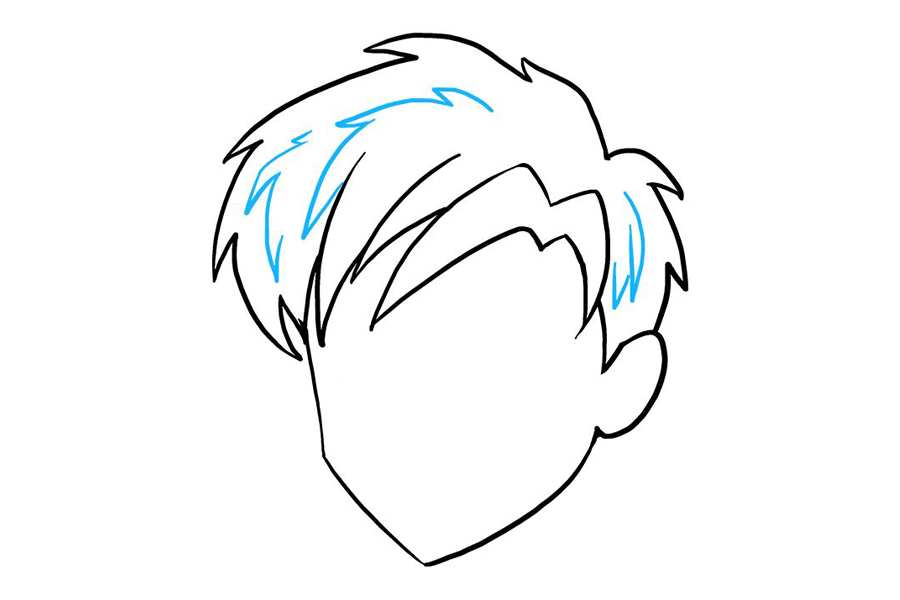 如何画帅气男孩头发-图9