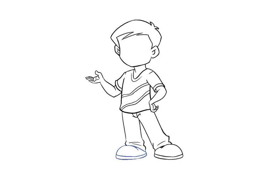 阳光小男孩怎么画-图16