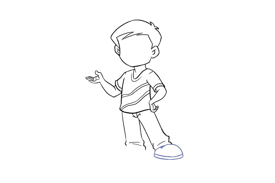 阳光小男孩怎么画-图15