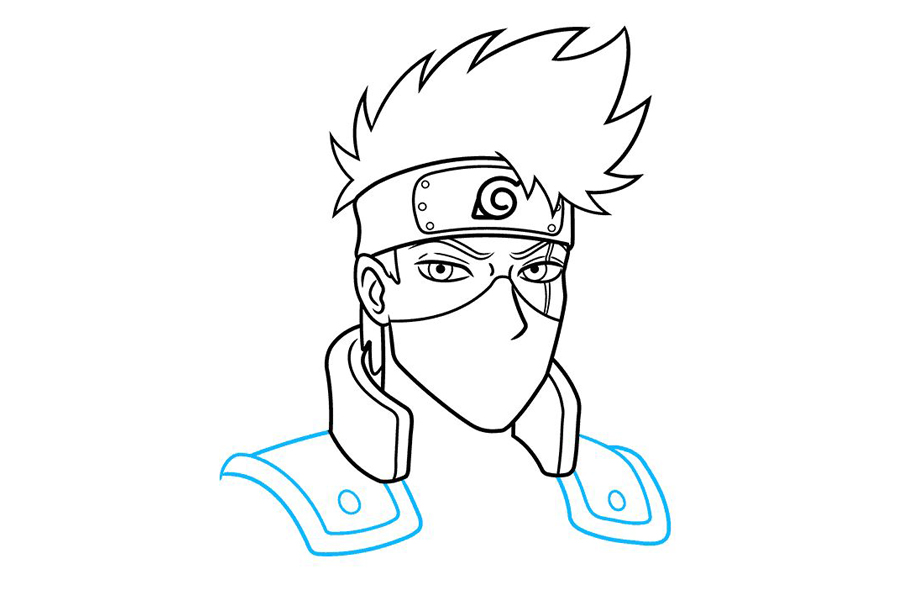 旗木卡卡西怎么画-图7