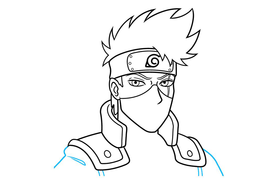 旗木卡卡西怎么画-图8