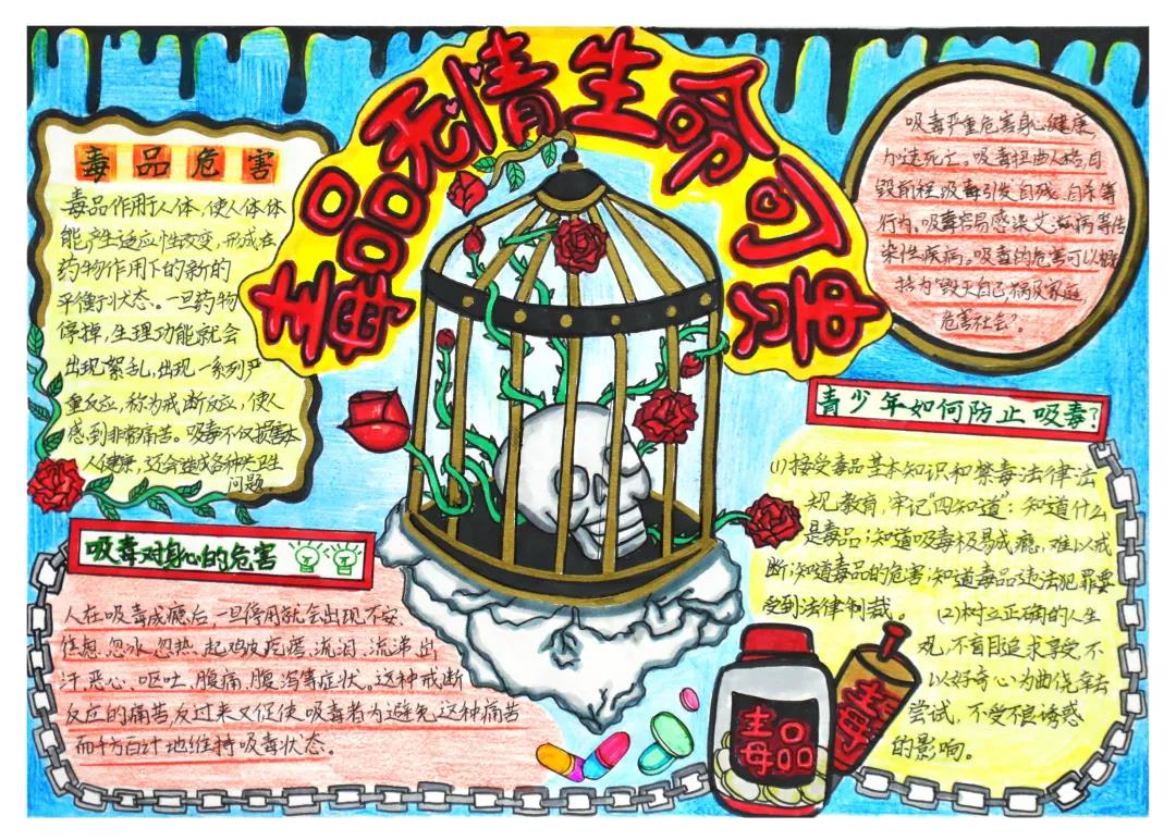 6月26日禁毒教育日手抄报-图3
