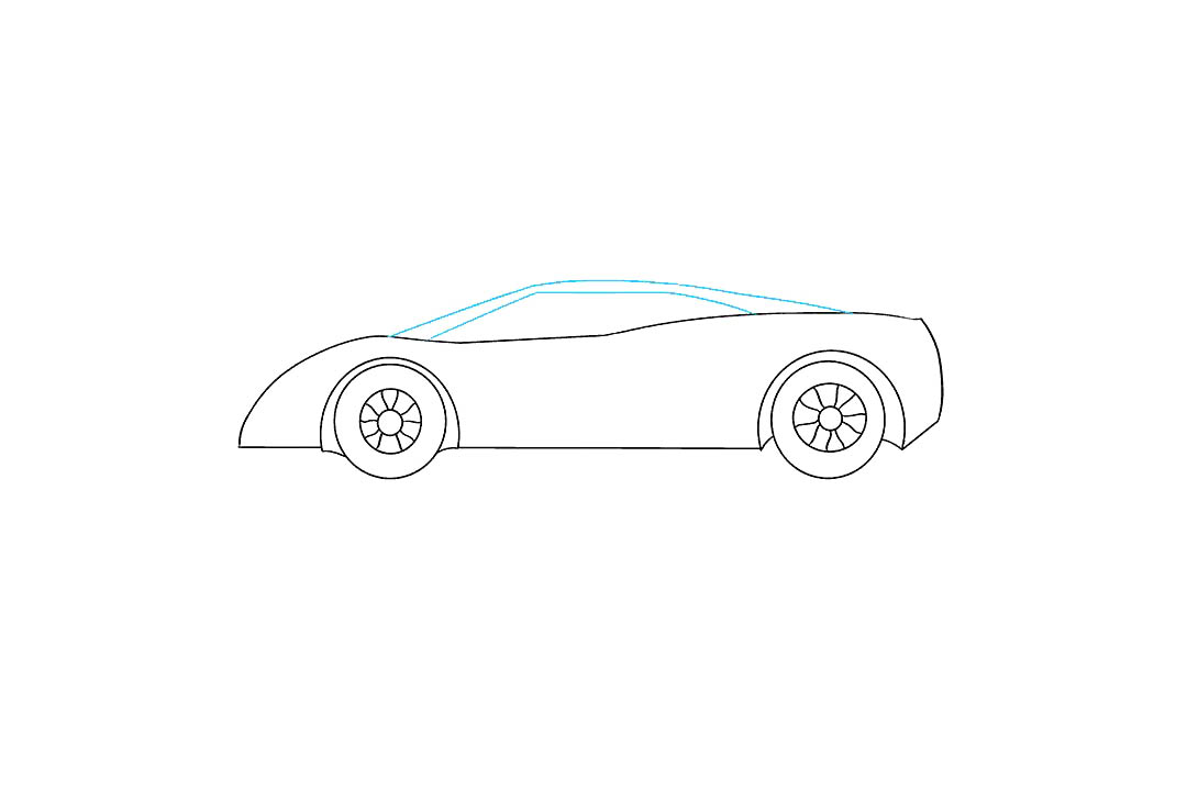 如何画兰博基尼简笔画-图7