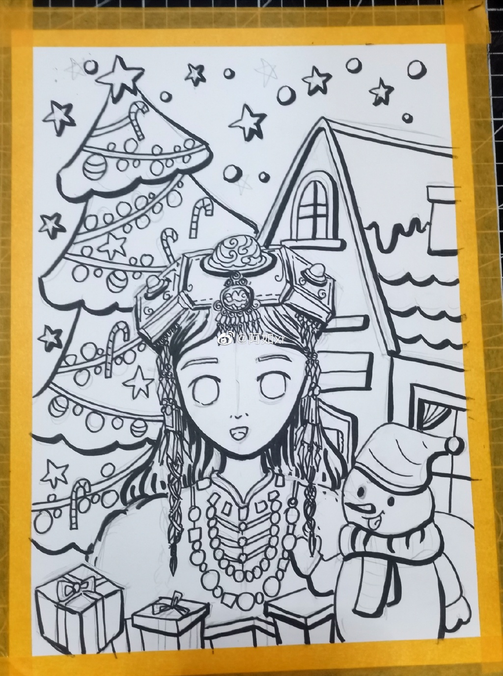 圣诞节快乐儿童绘画教程-图2