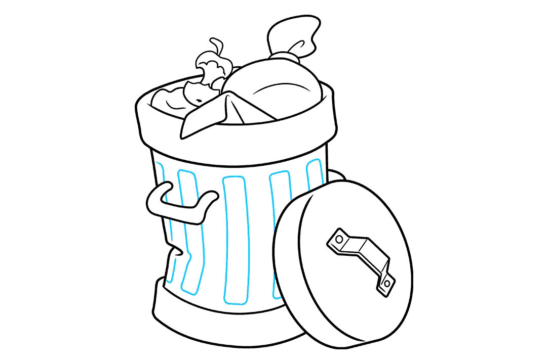 垃圾桶怎么画-图9