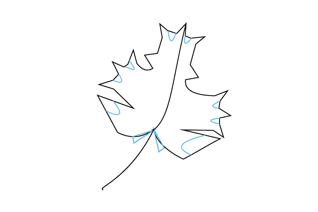 枫叶怎么画-图7