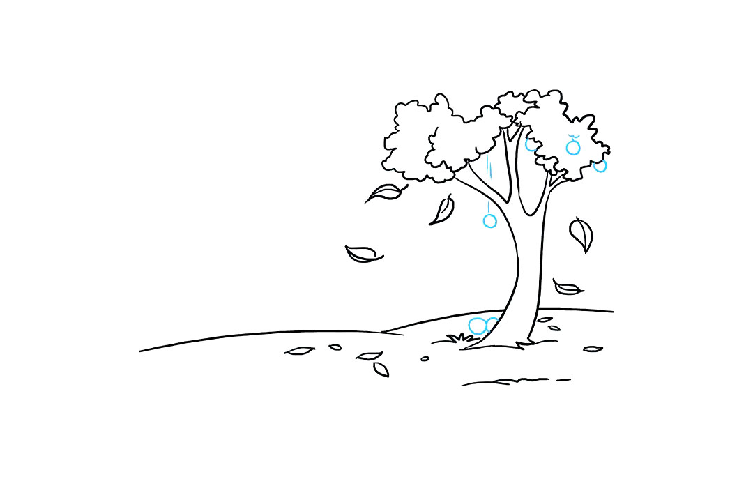 秋天风景手绘教程-图6