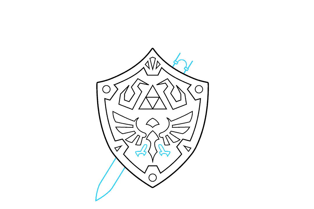 骑士的剑和盾牌怎么画-图6