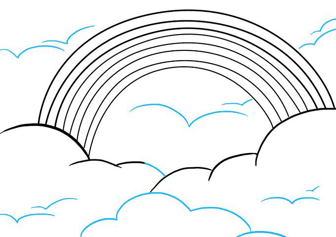 彩虹怎么画-图9