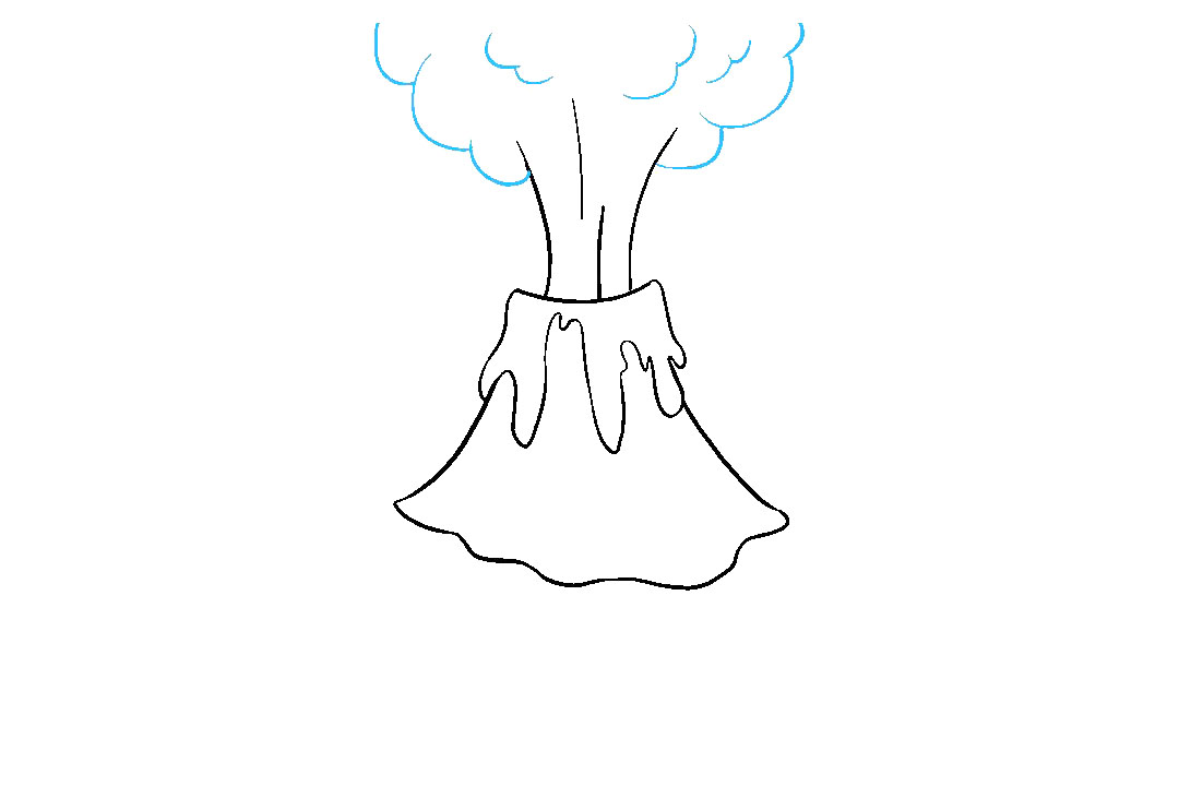 火山喷发怎么画-图6