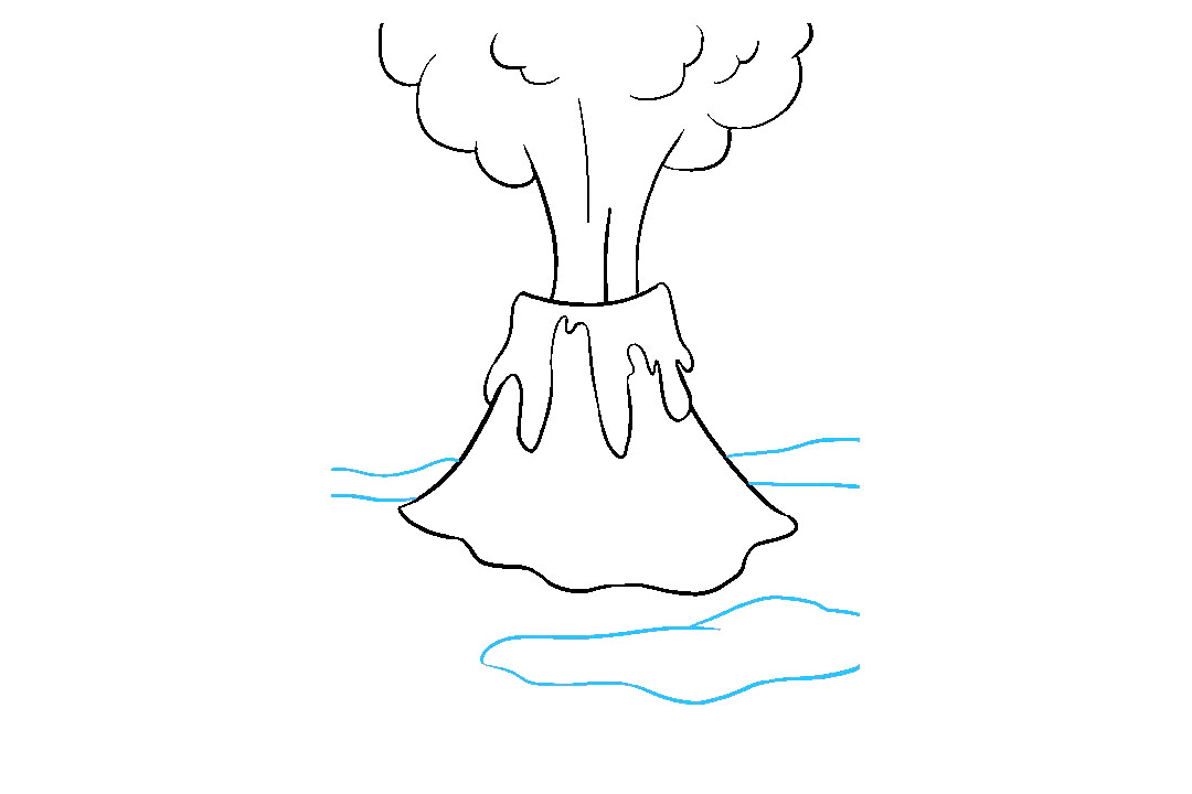 火山喷发怎么画-图7