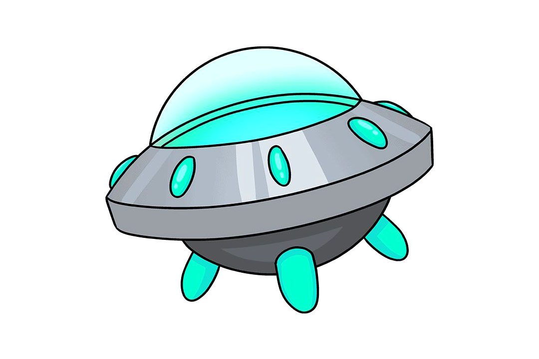 外星人飞船怎么画