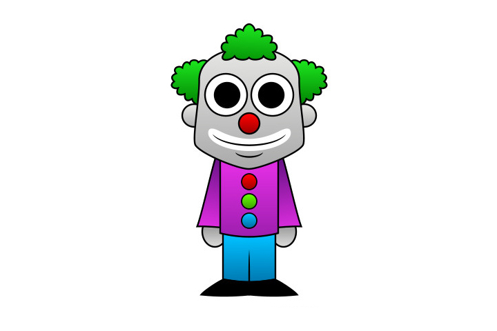 小丑怎么画简单