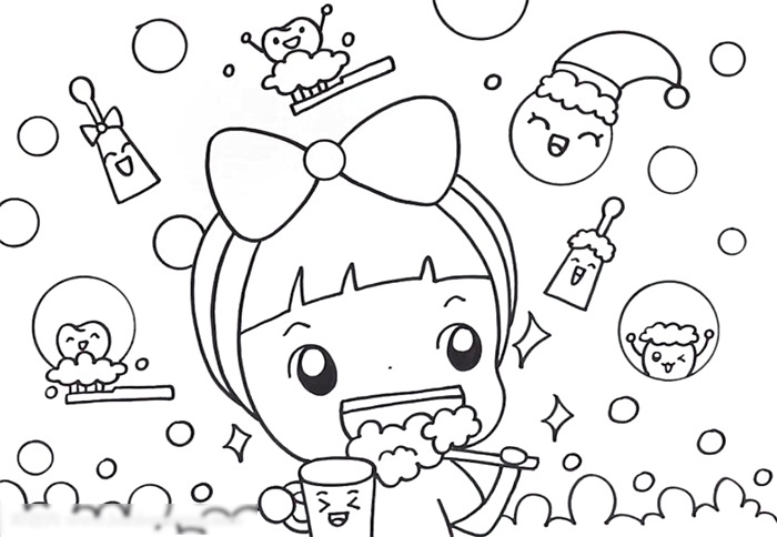 关于口腔健康的手绘画-图2