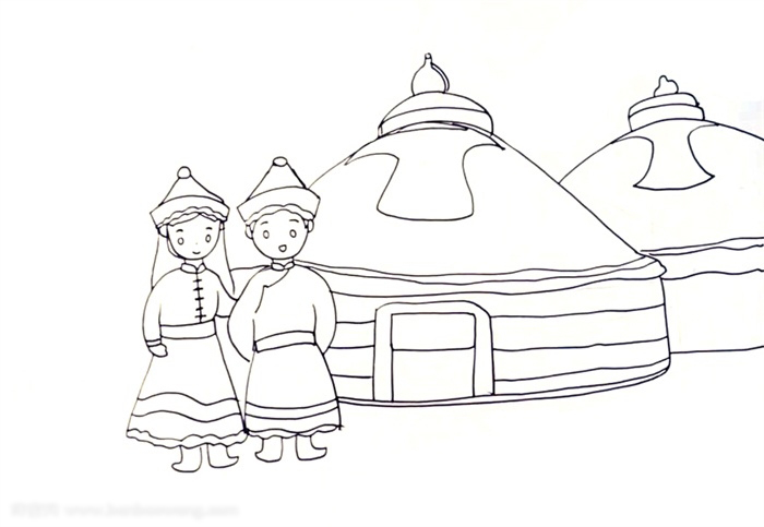 少数民族儿童画-图2