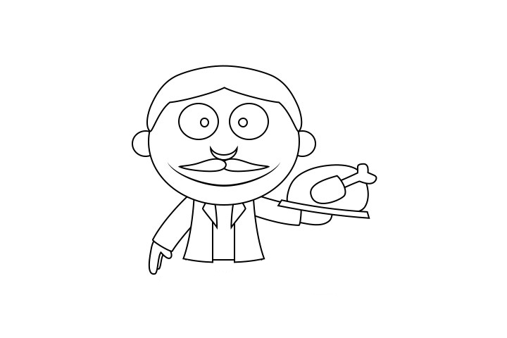 服务员怎么画-图3