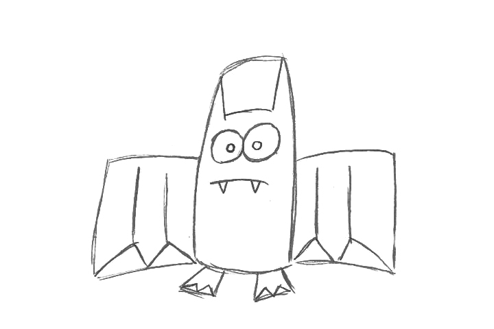 怎么画蝙蝠简单-图4