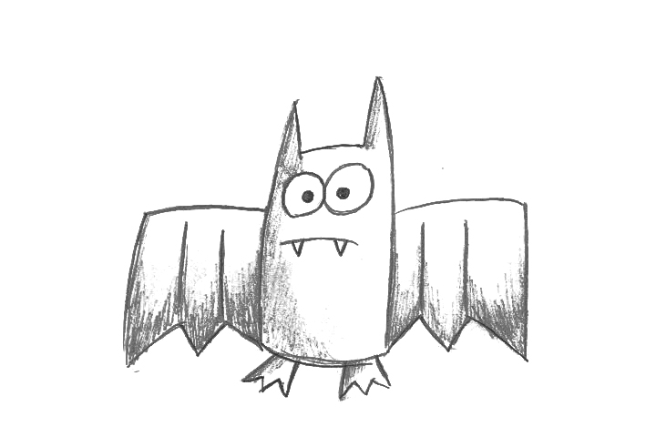 怎么画蝙蝠简单-图5