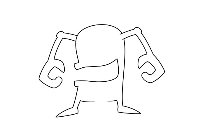 超级简单的怪兽怎么画-图2