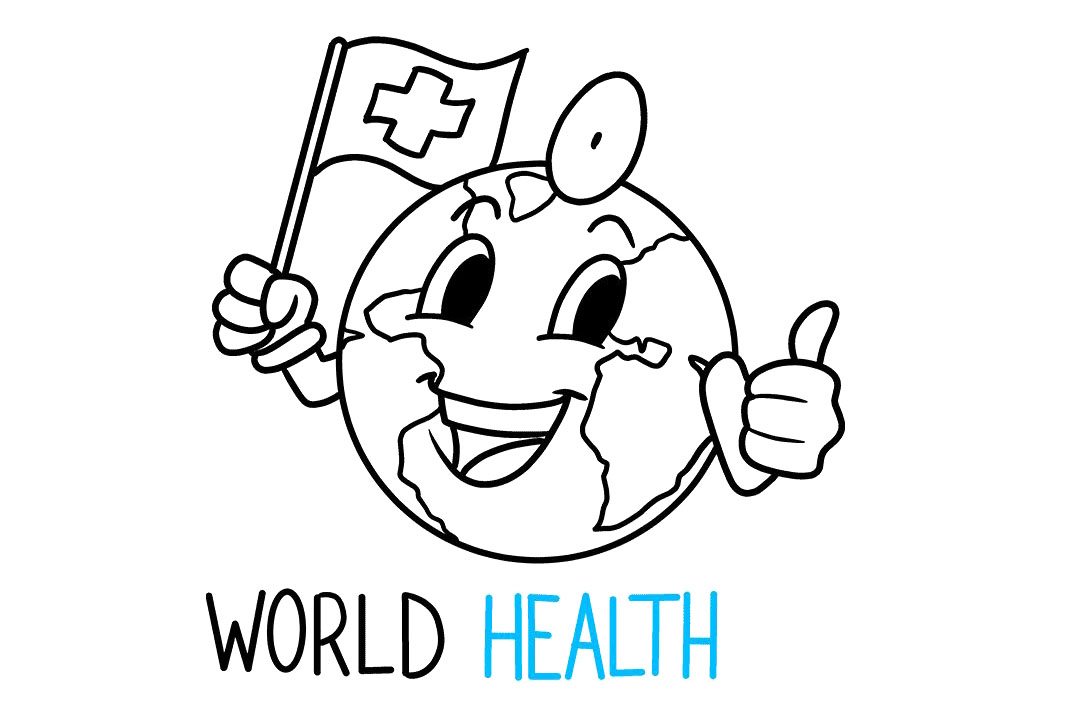 世界卫生日绘画教程-图8