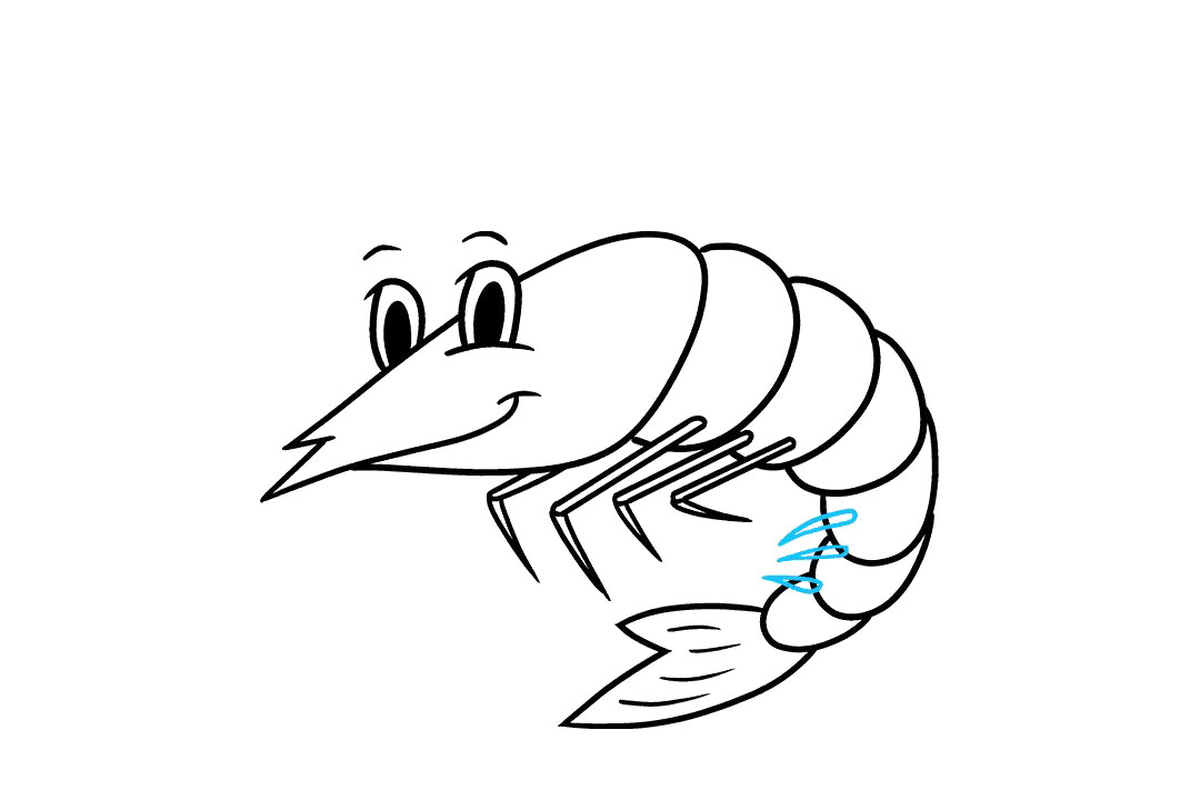 虾的画法步骤图-图7