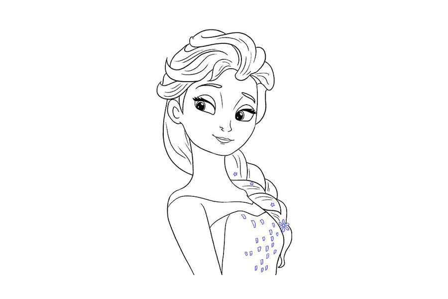 艾莎怎么画-图19
