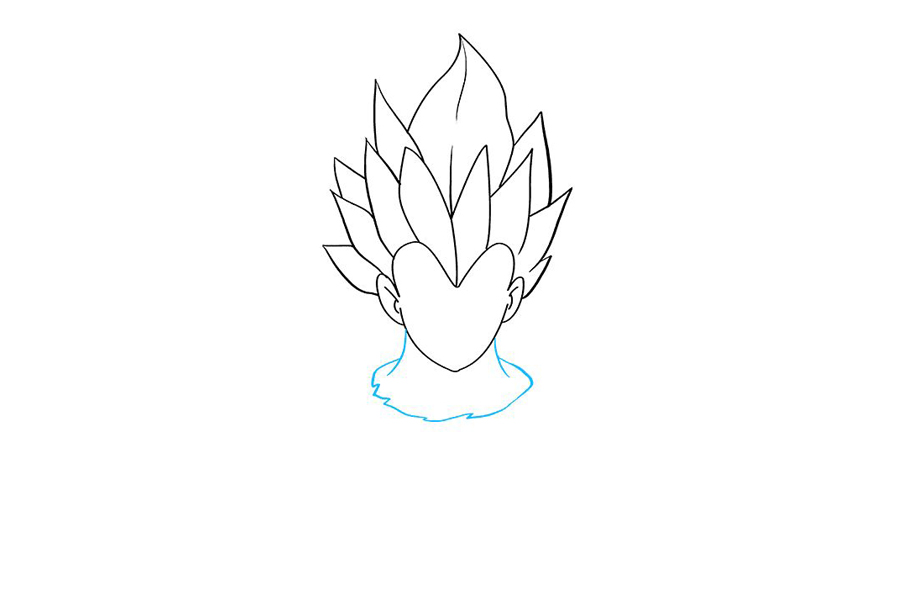 如何画龙珠中的贝吉塔-图2
