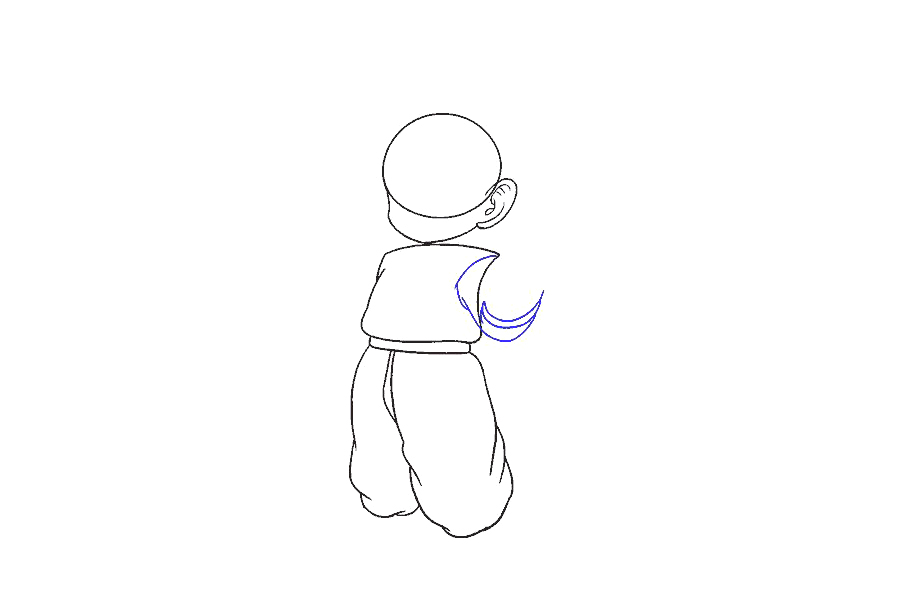 龙珠孙悟空怎么画-图7