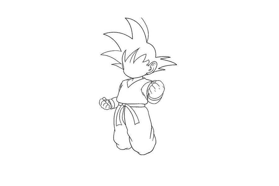 龙珠孙悟空怎么画-图14
