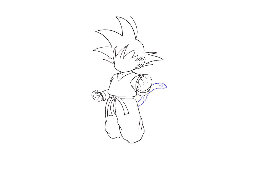 龙珠孙悟空怎么画-图15