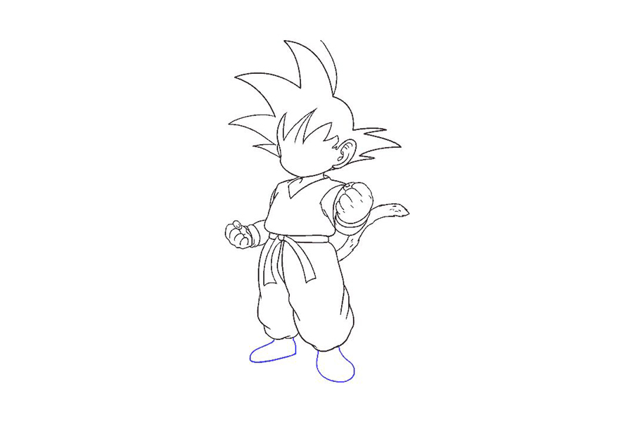 龙珠孙悟空怎么画-图16