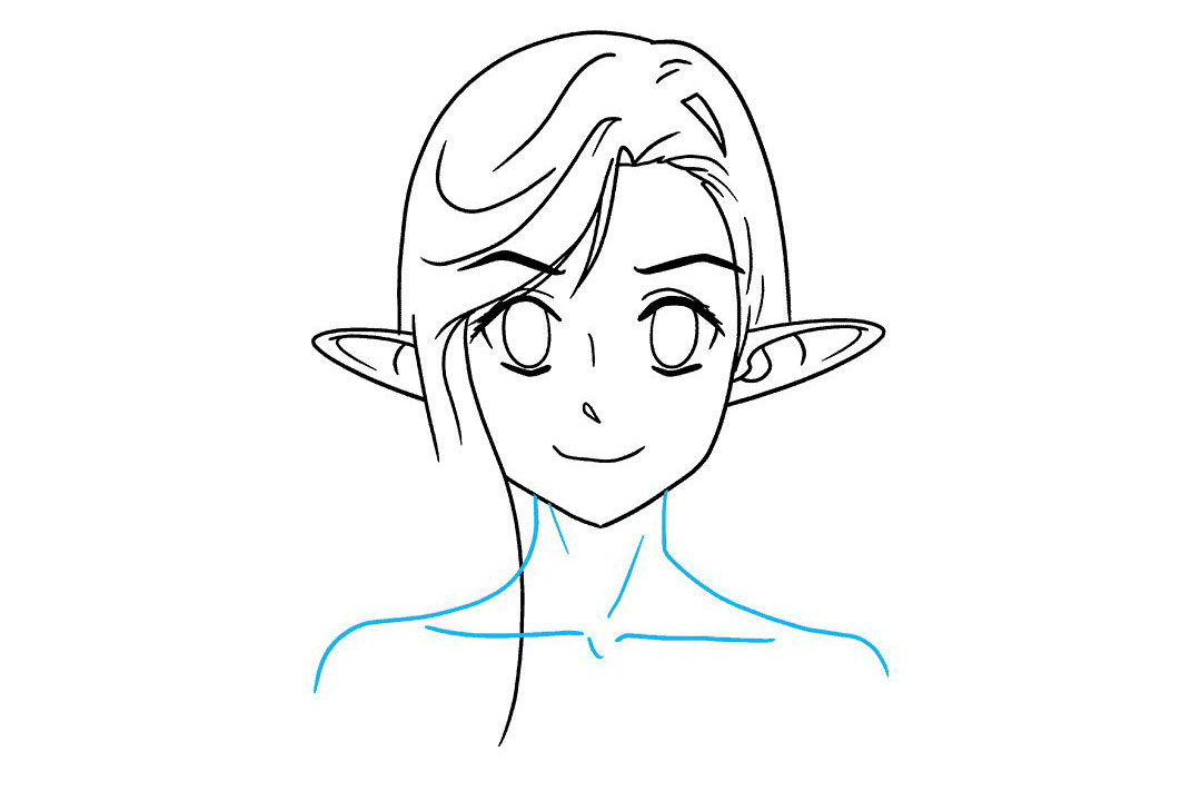 如何画动漫精灵简笔画-图7