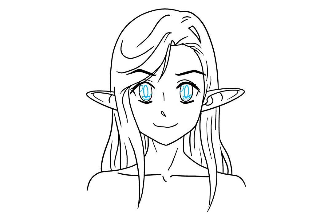 如何画动漫精灵简笔画-图9