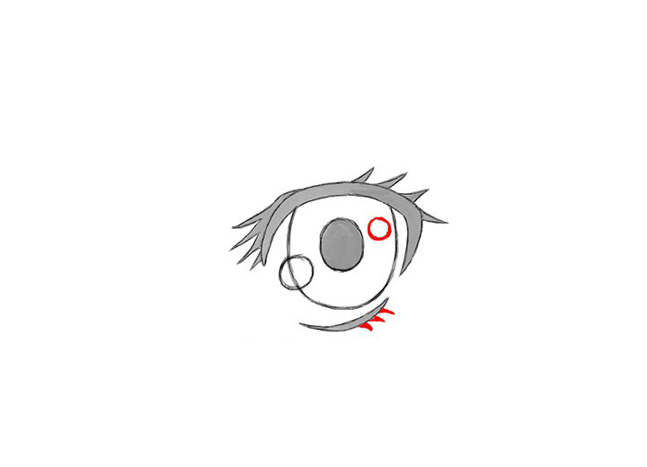 画漫画人物-女孩眼睛的画法-图8