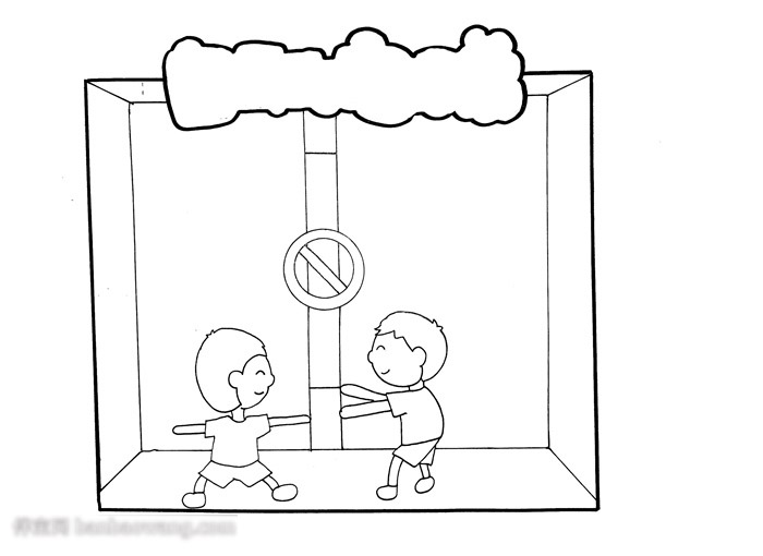 自动电梯安全宣传手抄报-图2