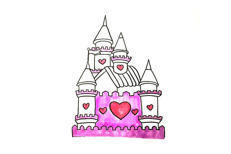 迪士尼城堡怎么画-图4